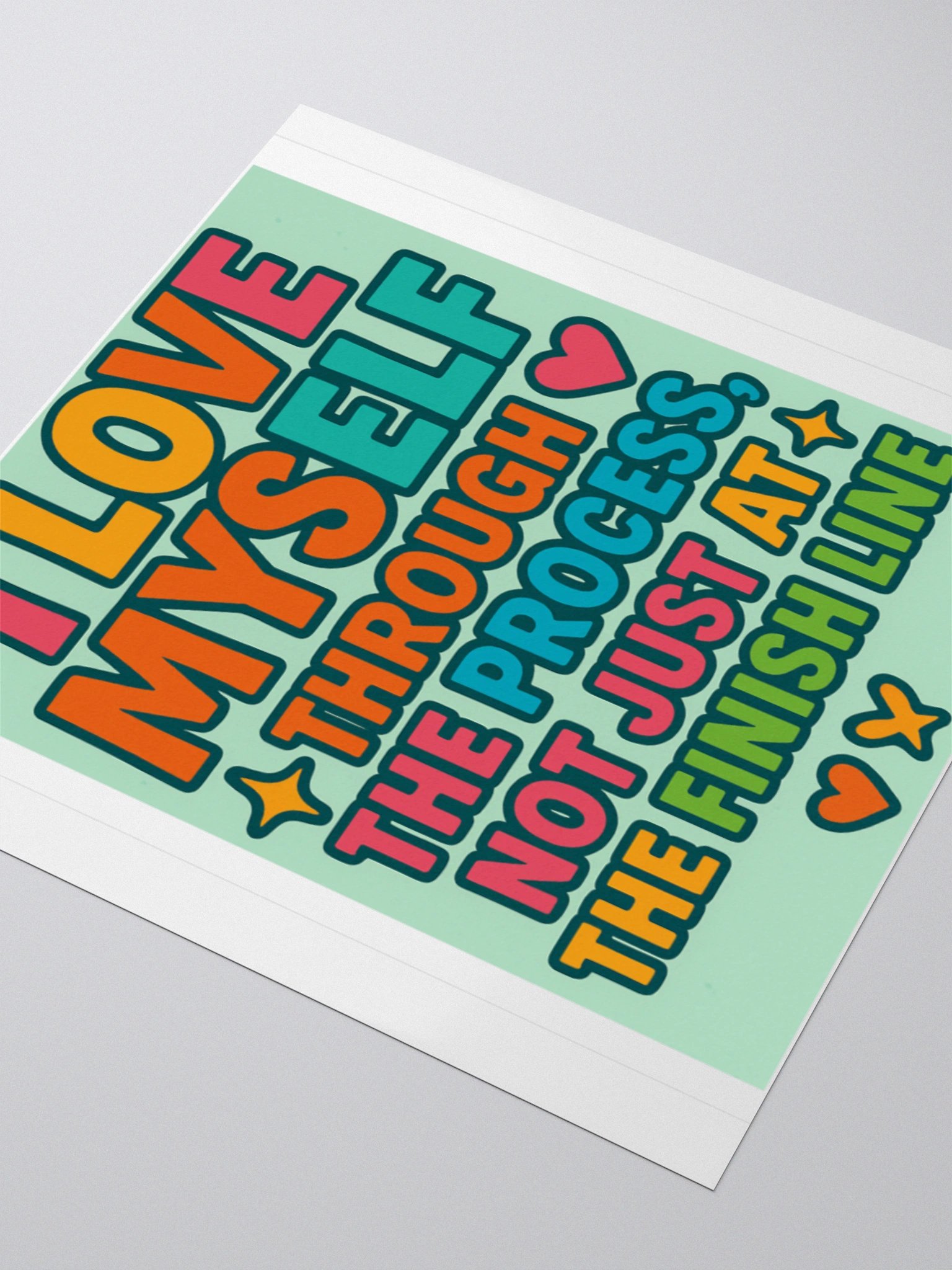 Self-Love Process Kiss Cut Stickers – Mental Health & Affirmation Stickers for Journals, Laptops & More product image (9)