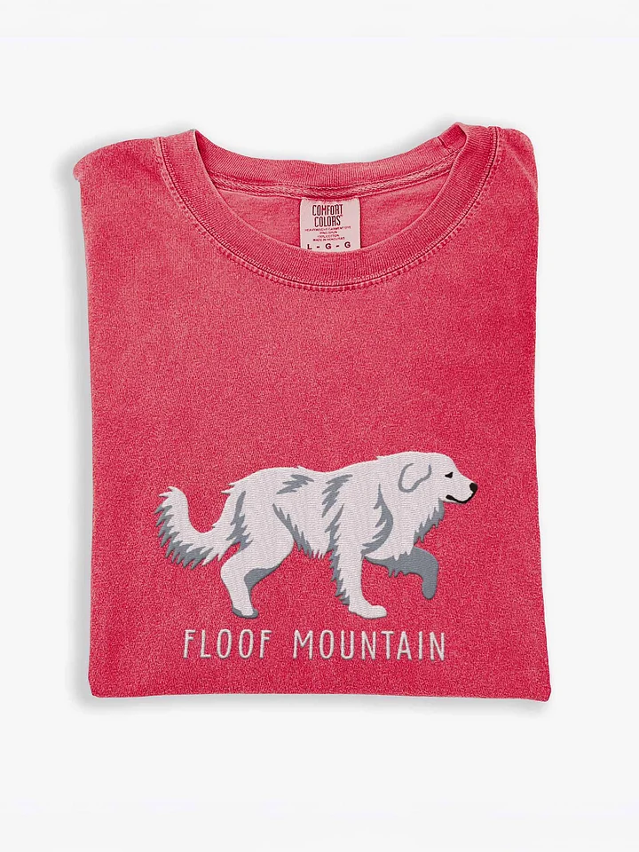 Floof Mountain T-Shirt(Embroidered) of a Great Pyrenees(White) product image (1)