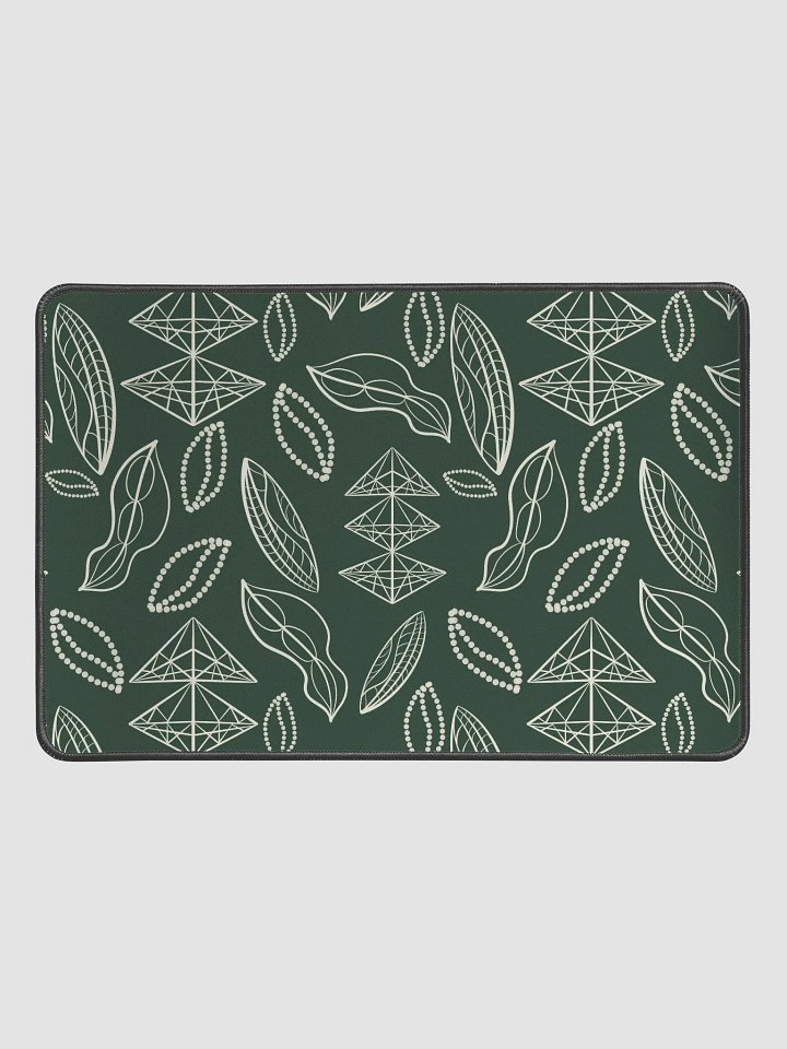 El Yunque Brew Bliss: Abstract Coffee Bean Tribal Deskpad product image (1)