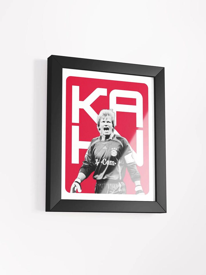 Oliver Kahn BW Bayern Munich Name Art Framed Print product image (1)