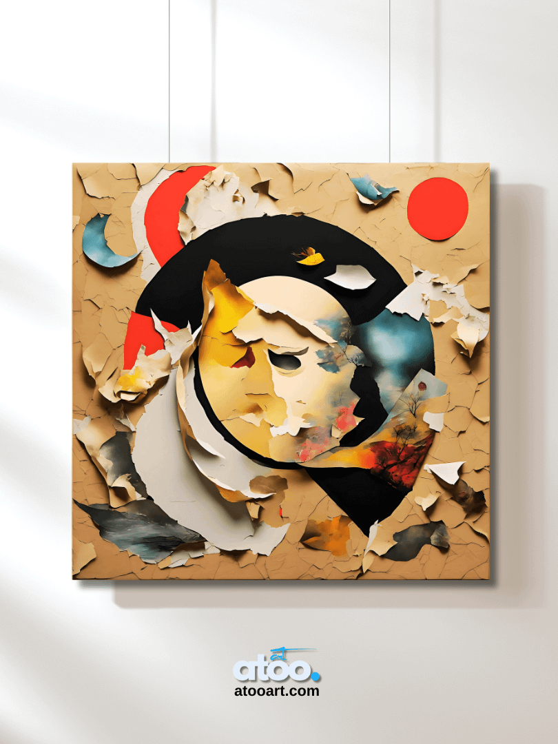 Paper Collection | Between Reality and Imagination-2 | Canvas Art Painting product image (2)