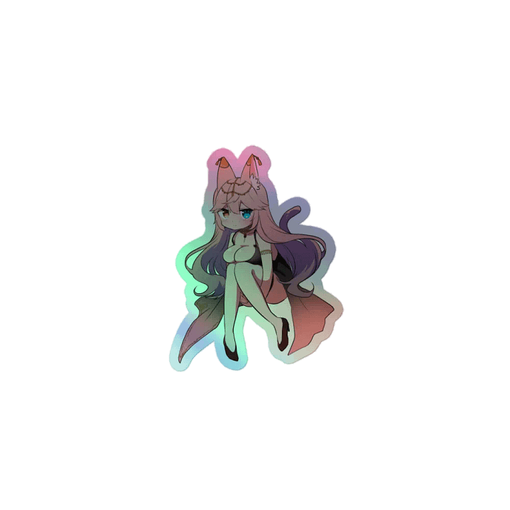 Bouncy Peach Holographic Sticker product image (1)