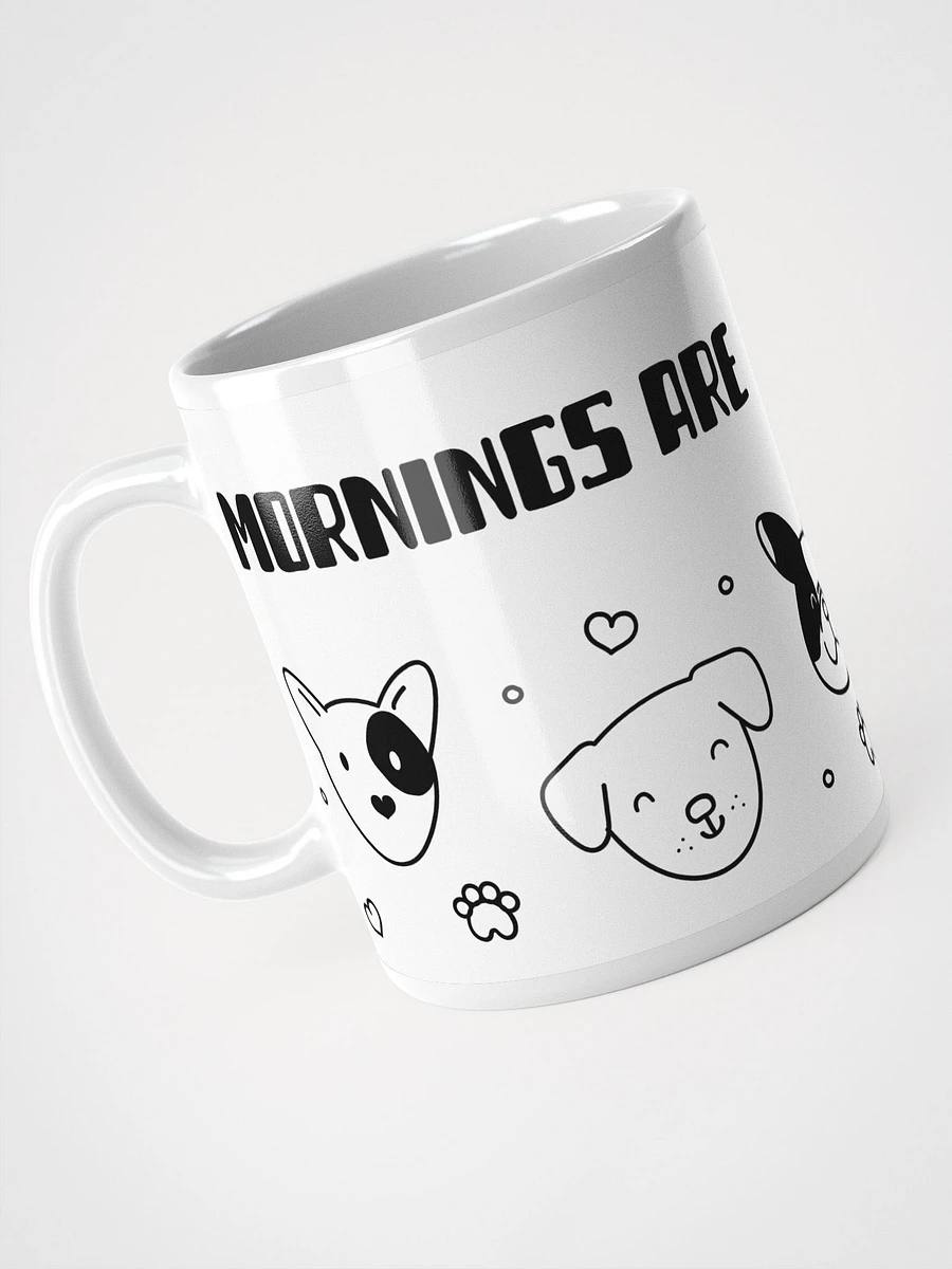 Mornings Are Ruff Ceramic Mug - Playful 11 oz or 15 oz Dog Lover's Coffee Cup product image (6)