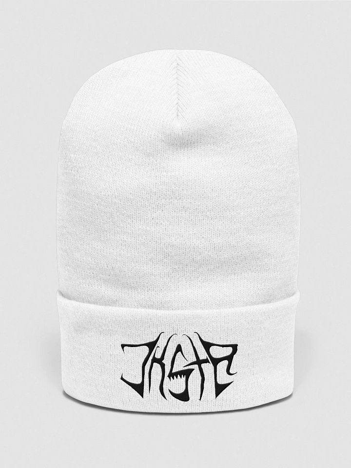JKSTR Beanie (White & Black) product image (1)