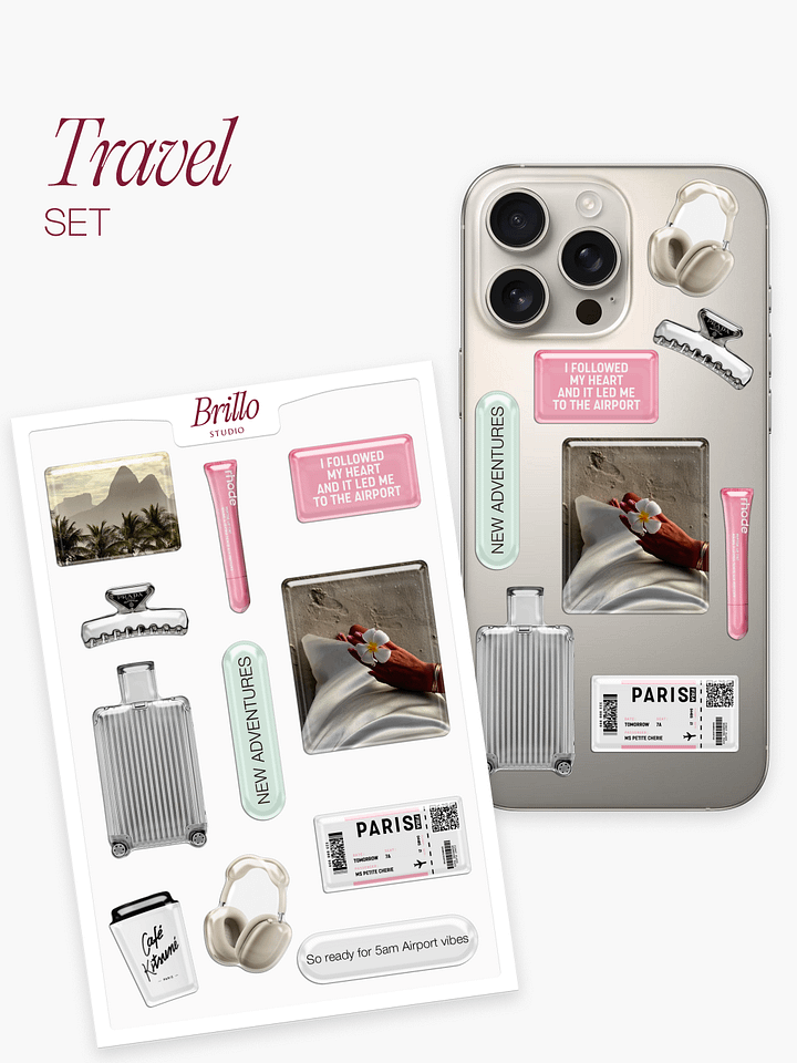 Travel 3D Sticker Set product image (1)
