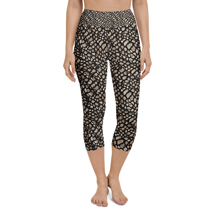 Brown Skin Snake Capri Leggings product image (4)