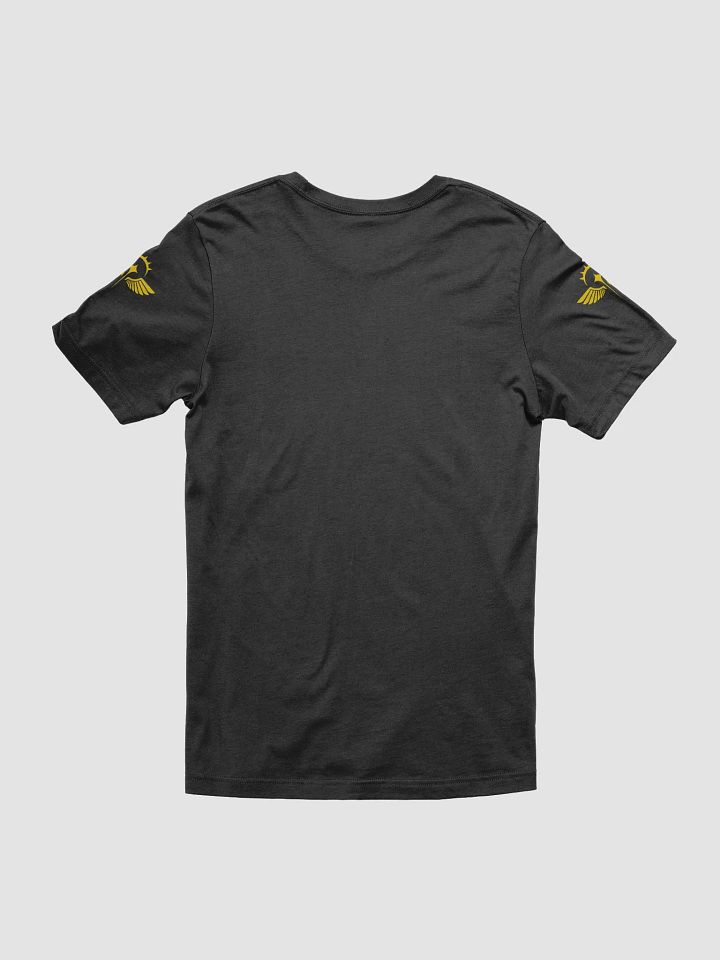 Adeptus Momfriendicus Text Tee (Gold Logo) product image (6)