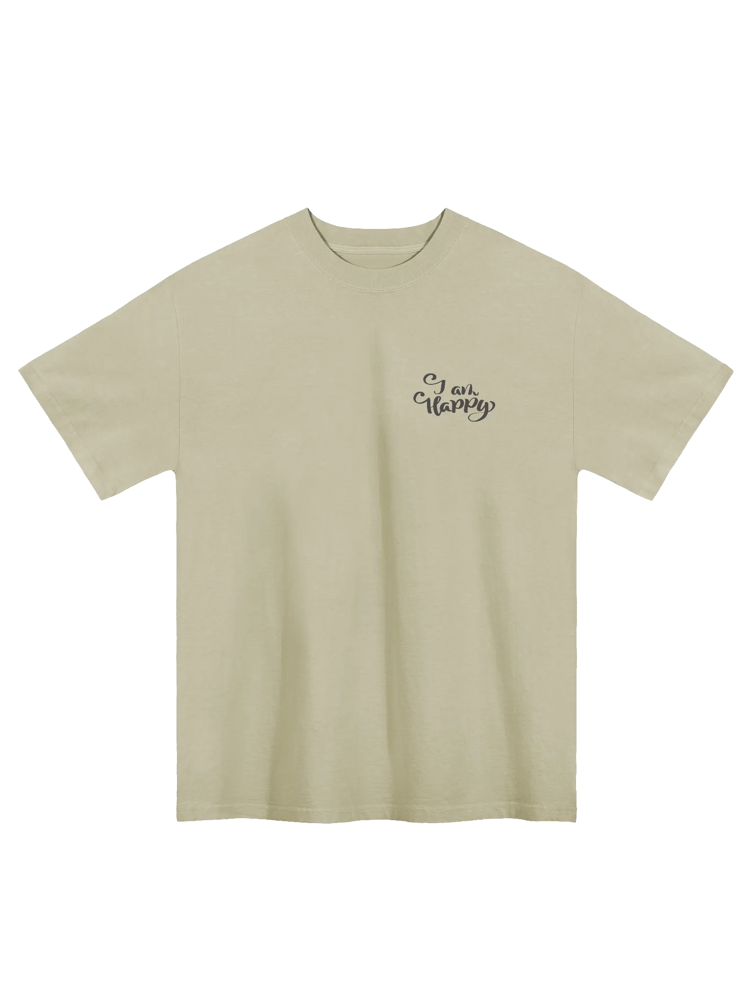 I Am Happy Handwritten Faded T-Shirt product image (1)