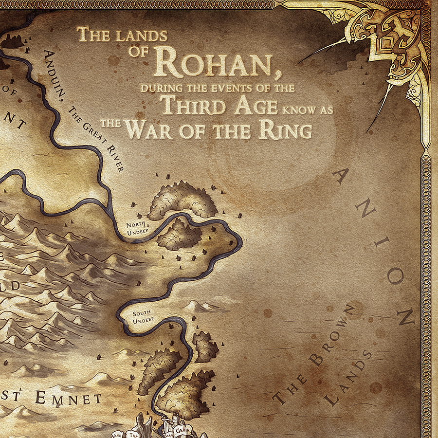 Map of Rohan (Framed) product image (6)