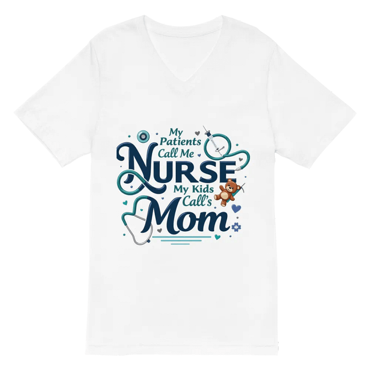 Nurse Mom V-Neck Tee product image (6)