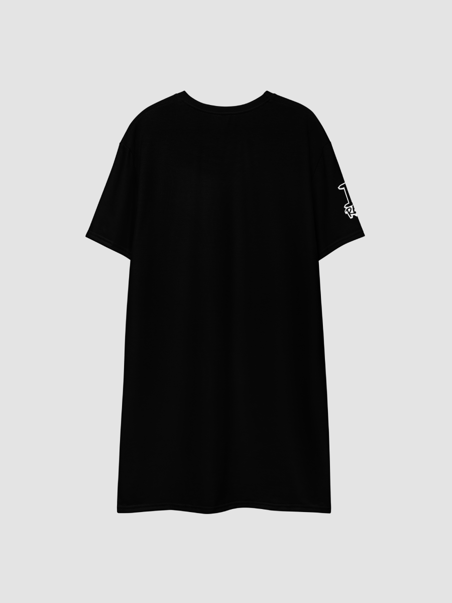 All-Over Print Black T-Shirt Dress product image (7)