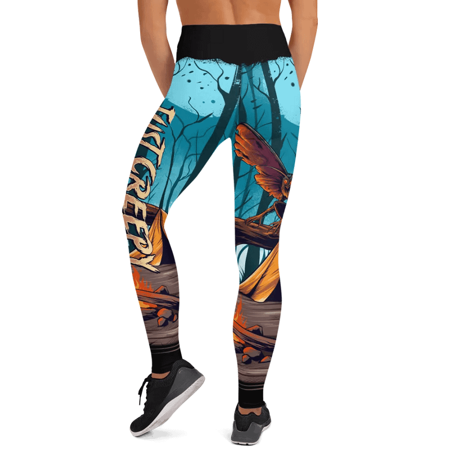 Eerie MothMan Forest Yoga Leggings product image (5)