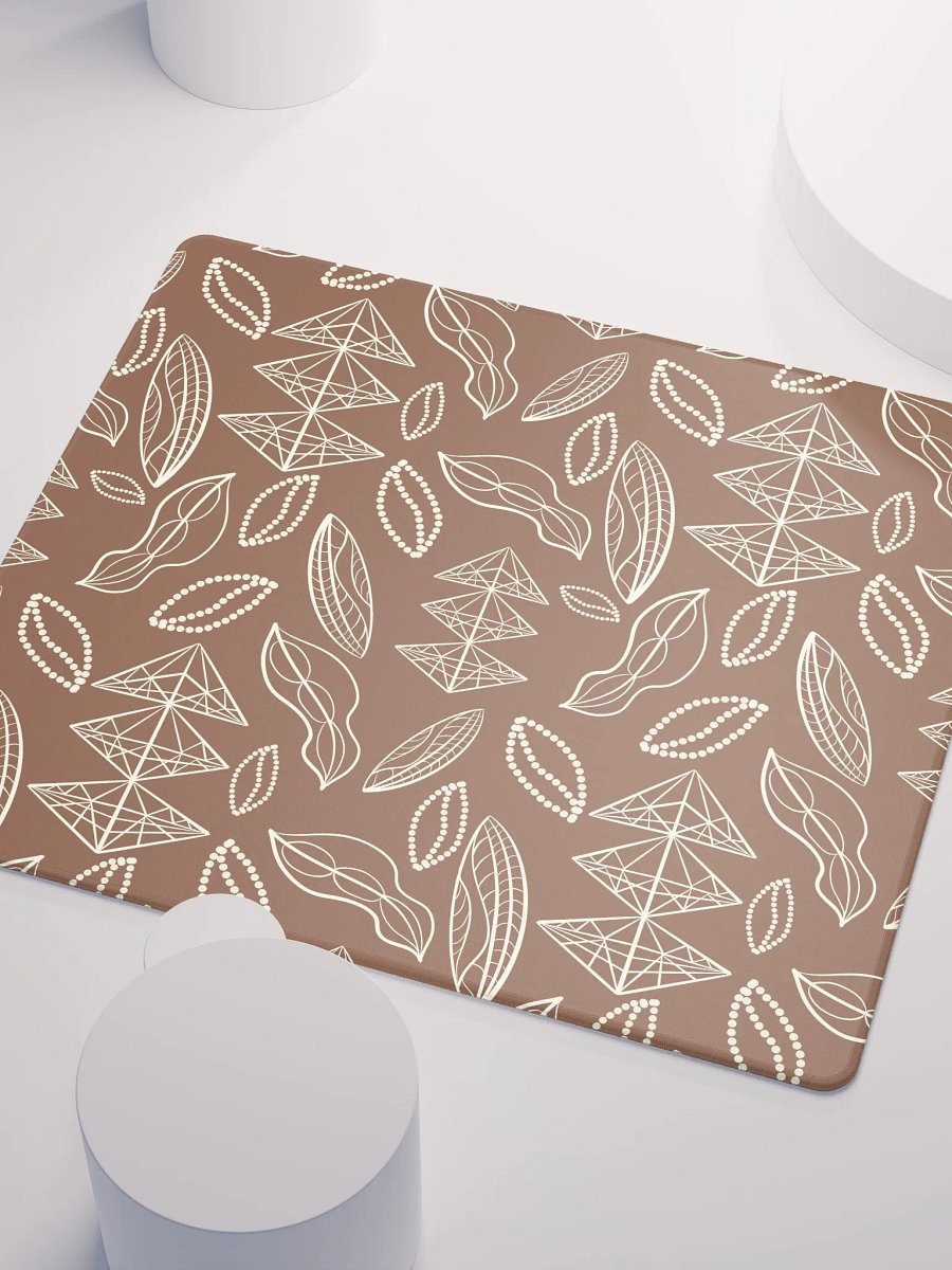 El Yunque Brew Bliss: Abstract Coffee Bean Earthy Gaming Mousepad product image (5)