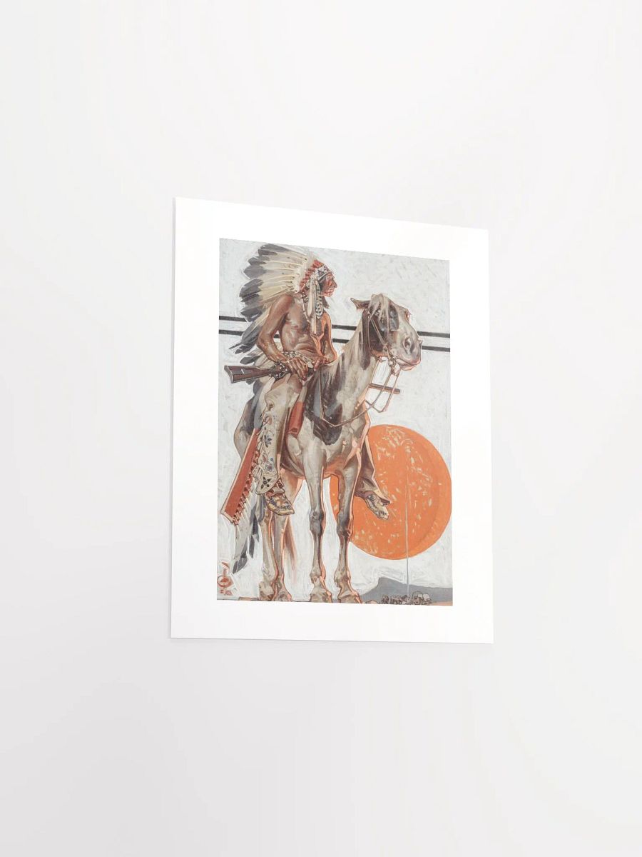 Indian With Campfire Below by J.C. Leyendecker (1923) - Print product image (3)