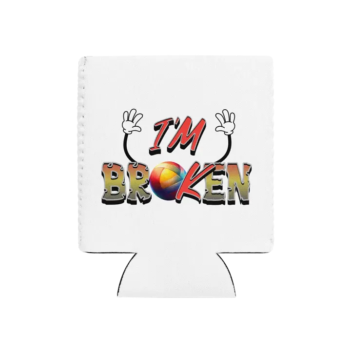 Im Ok Im Broken Volleyball Can Cooler product image (1)