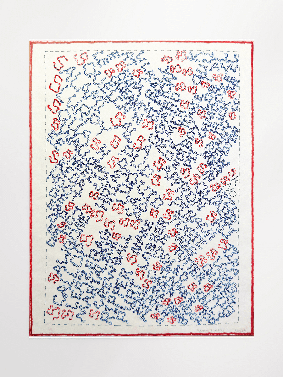 Sewn S Words Poster product image (2)