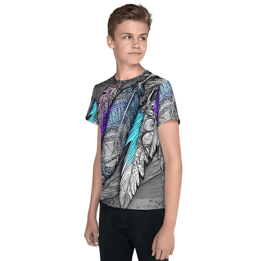 G Feathers, Unisex Youth Crew Neck T-Shirt product image (3)