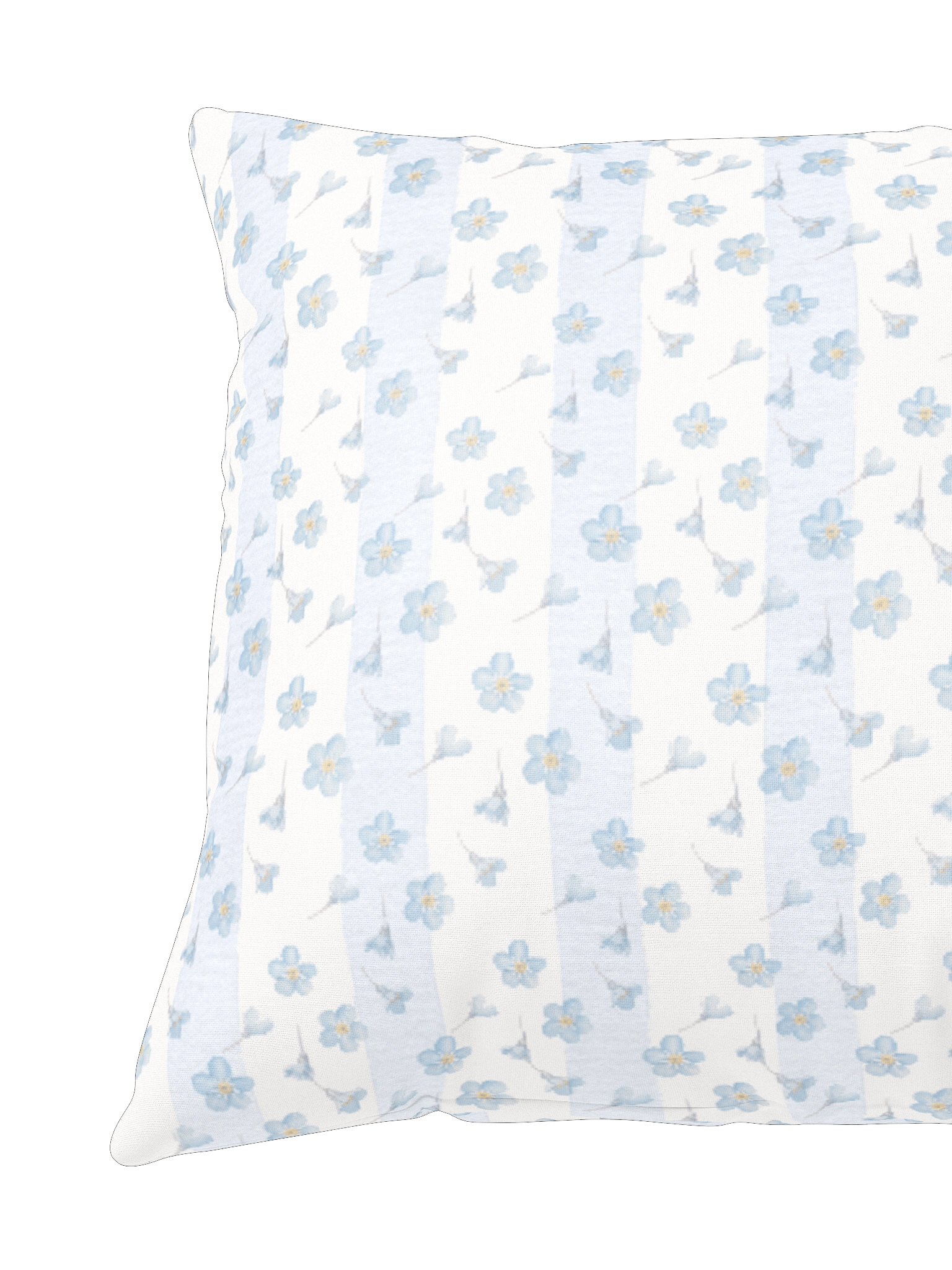 Forget-Me-Not Heirloom Pillow Floral Stripes Pattern product image (4)