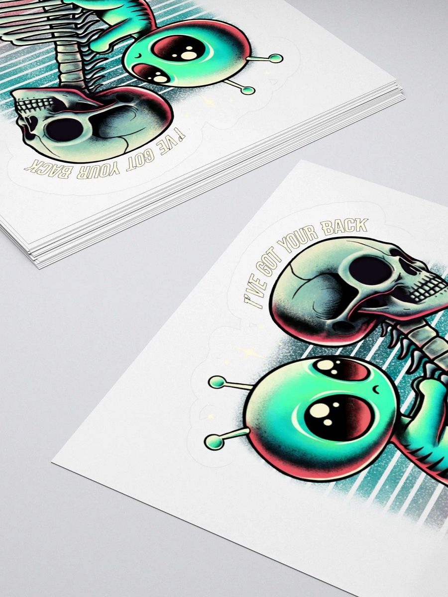 "I’ve Got Your Back" Alien Sticker product image (12)