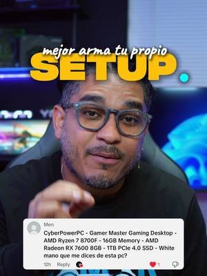 Replying to @Men  No te dejes engañar por las PCs “gamer” pre-ensambladas… te venden la gráfica bonita pero por dentro traen lo más barato 🤦‍♂️. ⚡ Mejor arma tu PC con piezas de calidad y con upgrade asegurado. 👉 Mira la configuración que recomiendo en el link de mi perfil. 🔔 Sígueme para más tips de hardware y evita botar tu dinero. #P#PCGamingS#SetupGamerH#HardwareTipsR#RyzenN#Nvidia