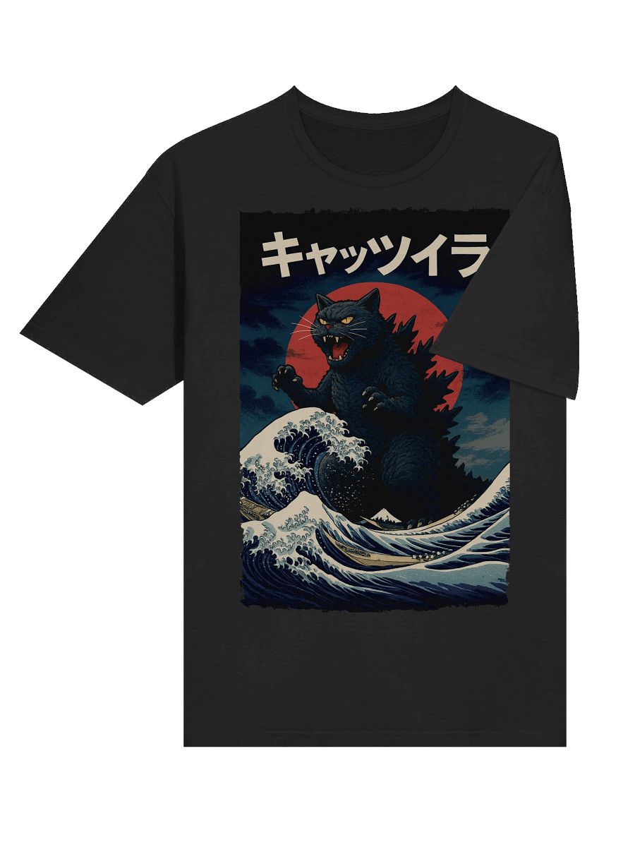 Catzilla Japanese Art T-Shirt product image (36)