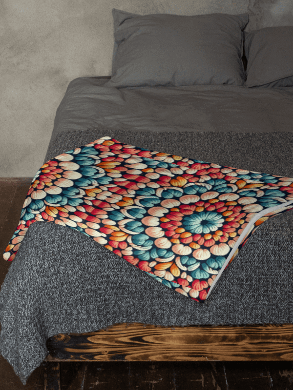 Orange Kaleidoscope Comfort Throw Blanket product image (4)