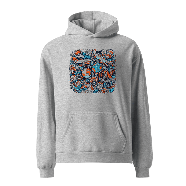 AS Colour Unisex Premium Oversized Hoodie | AI-Designed Symbols of Adventure product image (1)
