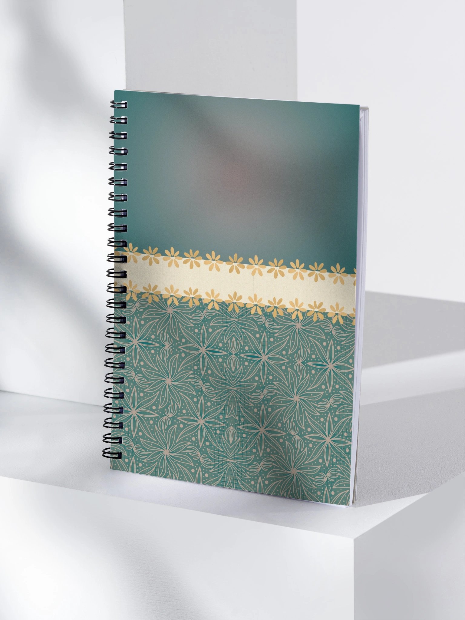 Teal Boho Bullet Journal – Spiral Notebook with Dotted Pages & Creative Planner product image (4)