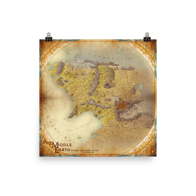 Map of Middle Earth (Third Age) product image (1)
