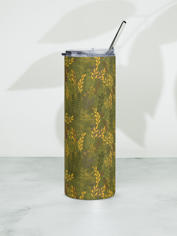 “Moving Meadows” 20-Ounce Stainless Steel Tumbler with Straw product image (1)