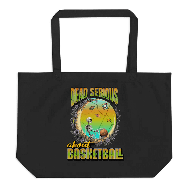 Dead Serious About Basketball Skeleton Celestial Hoop Dreams Tote product image (1)
