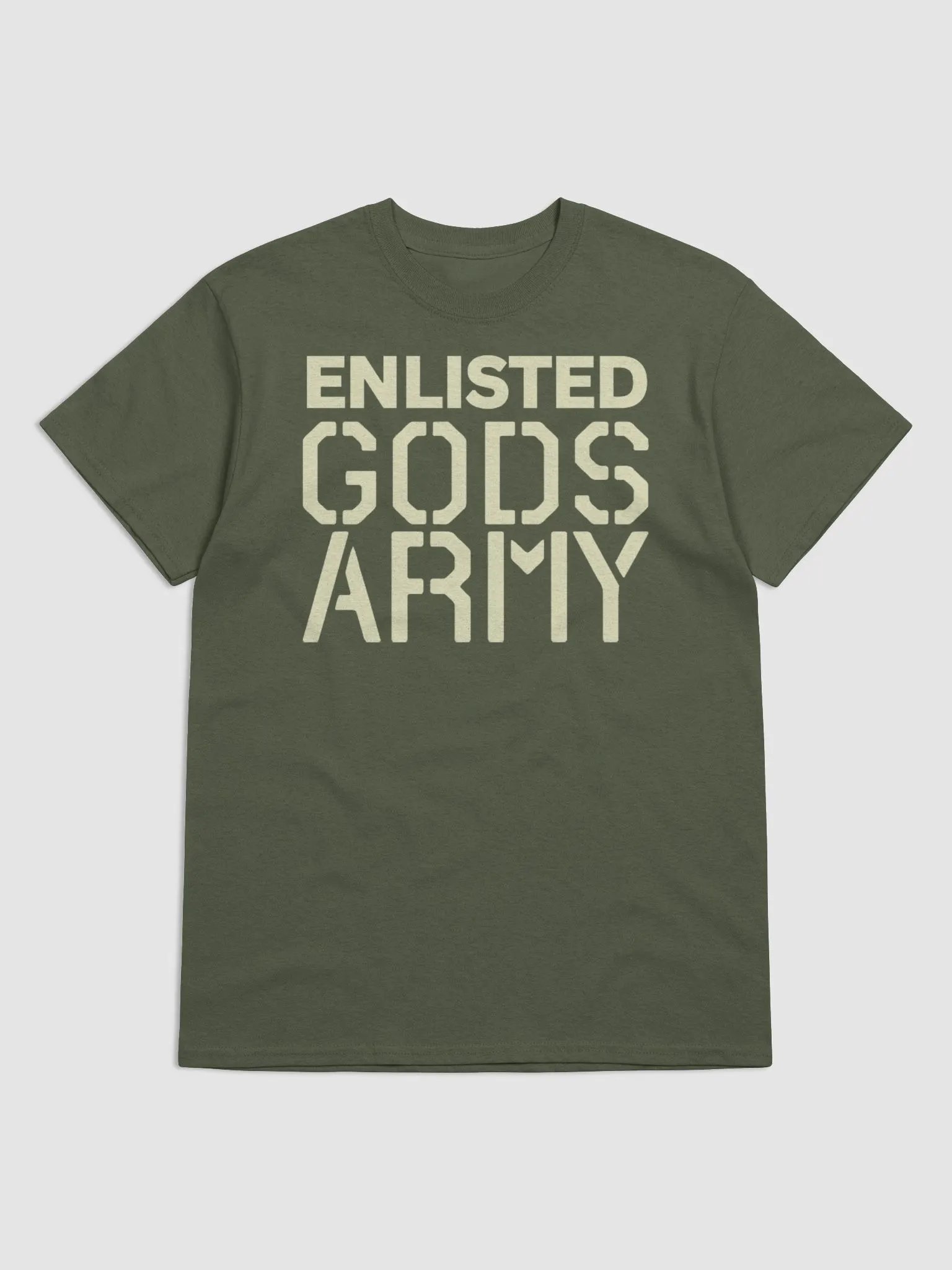 ENLISTED IN GODS ARMY T-SHIRT product image (1)