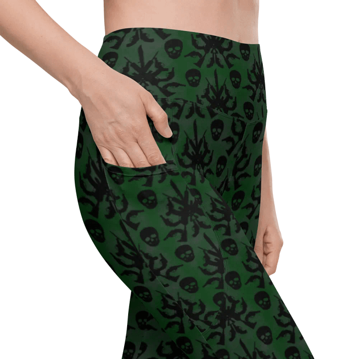Gothic 2A High Waist Pocket Leggings - Green product image (1)