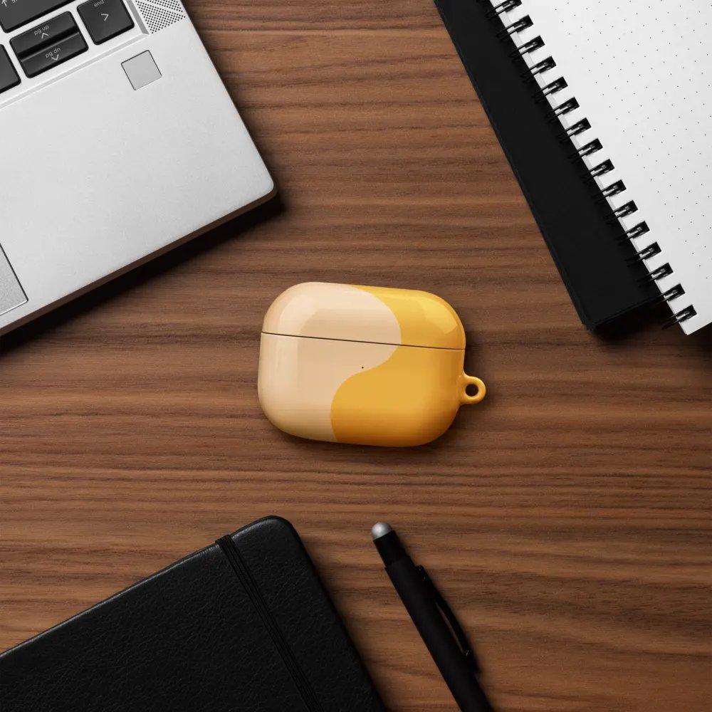 Orange Honey Cream Minimal Wave AirPods Case product image (50)