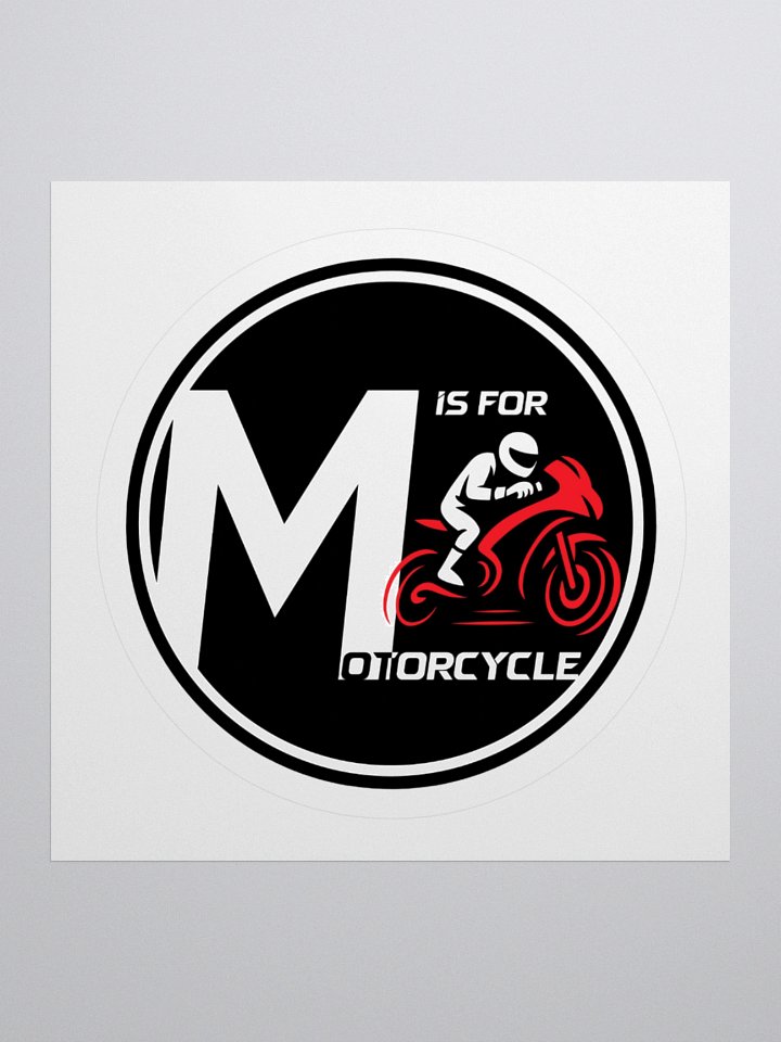 M is for Motorcycle Sticker product image (1)