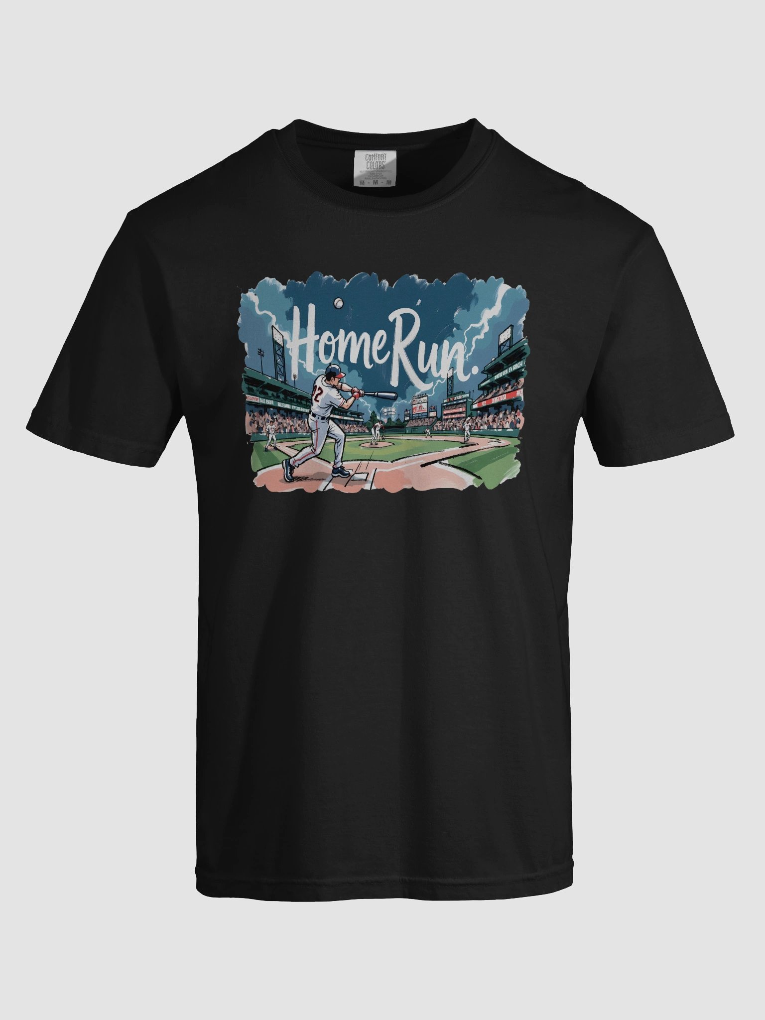 Baseball Home Run Action: Crowd Roaring T-Shirt product image (82)