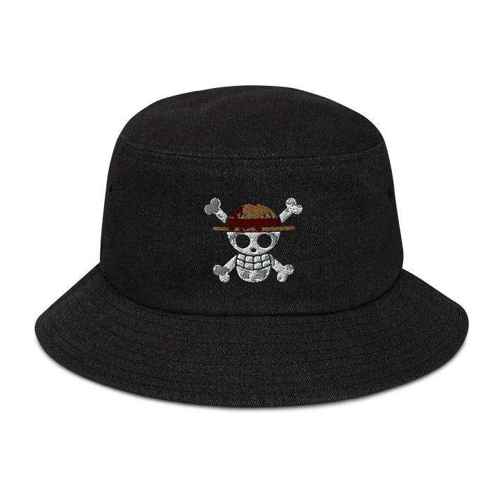 Quirky Skull Denim Bucket Hat product image (1)