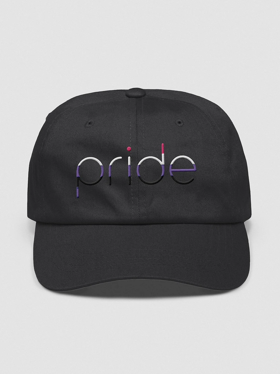 genderfluid pride in lowercase - Embroidered Hat product image (1)