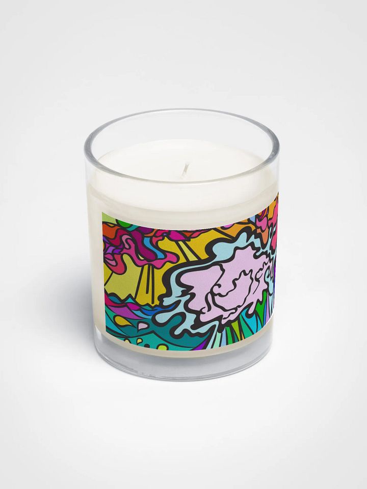 Vibrant Landscape Soy Wax Candle – Wave at Sunset product image (2)