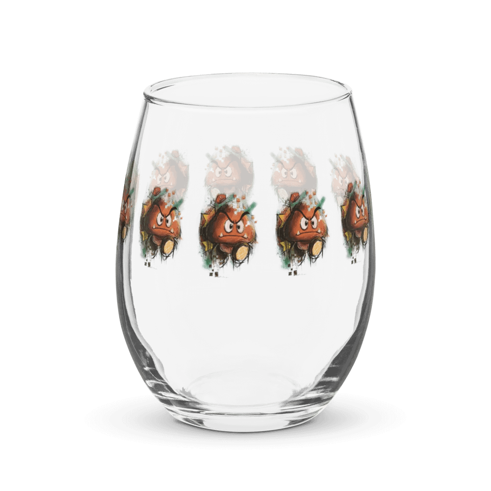Goomba by StephyJ Stemless Wine Glass product image (10)