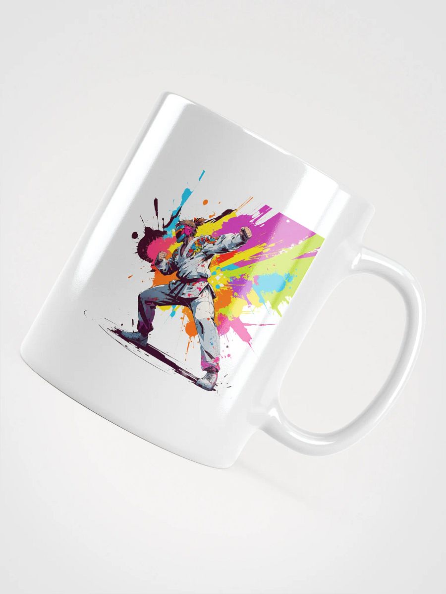 White Glossy Mug ( D_0144_Color Kick Taekwondo Boy of the Streets ) product image (11)