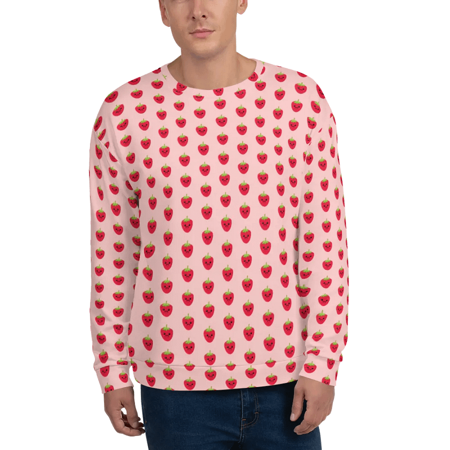 Smiley Happy Strawberry Sweatshirt product image (4)