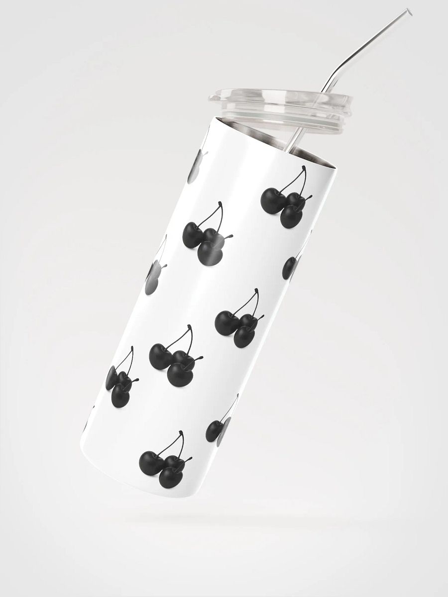 Black Cherries Large Stainless Steel Tumbler product image (1)