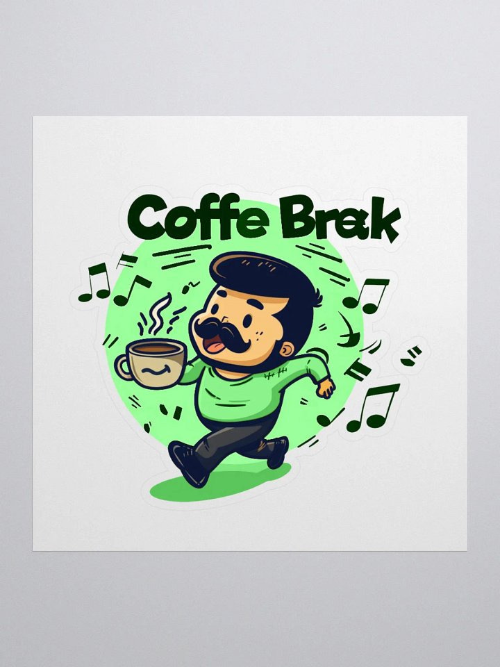 Coffee Break Green Sticker product image (3)