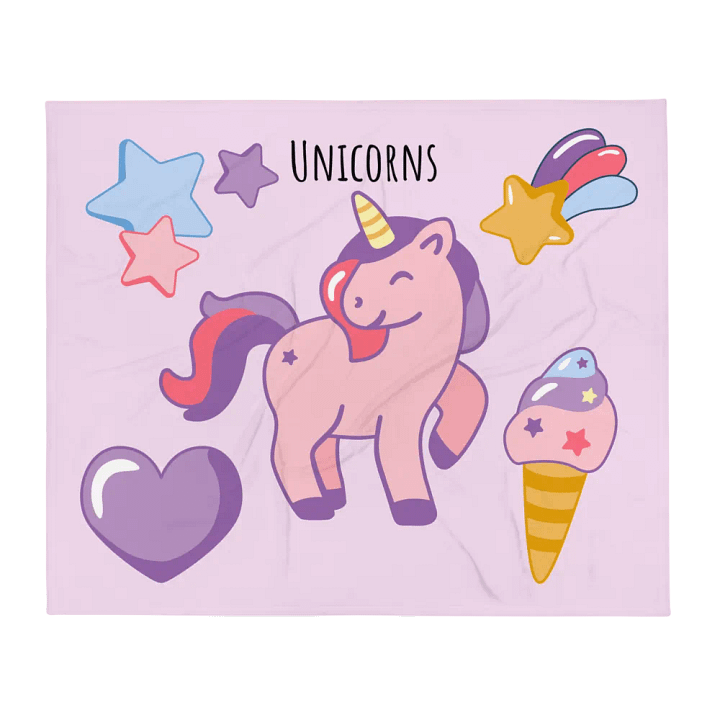 Unicorn blanket product image (1)