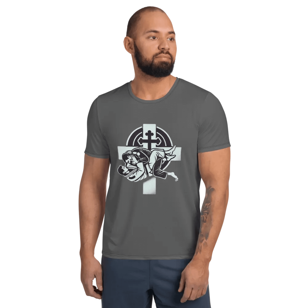 Grapple for God Athletic T-Shirt (BJJ) product image (1)