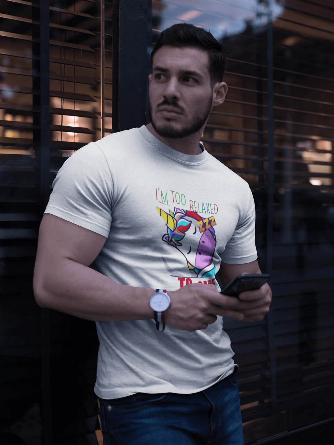 I'm Too Relaxed To Care Tee - Regular Fit product image (3)