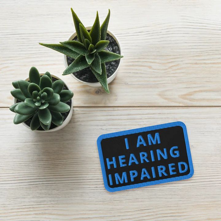 I AM HEARING IMPAIRED - Patch product image (1)