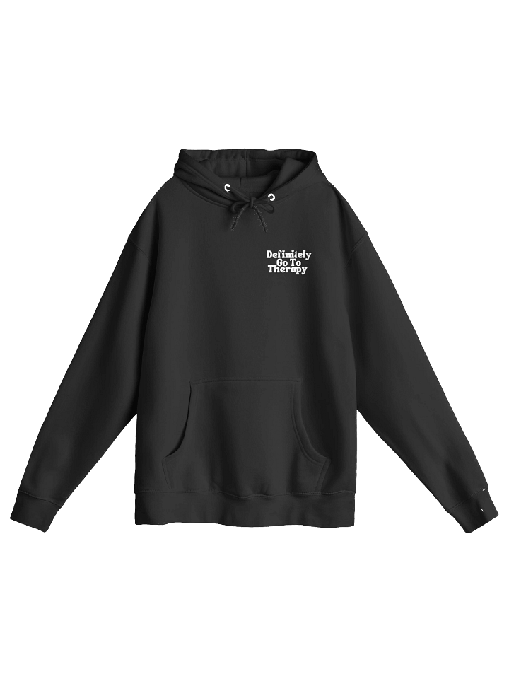 Definitely Go To Therapy Hoodie (Black) product image (2)