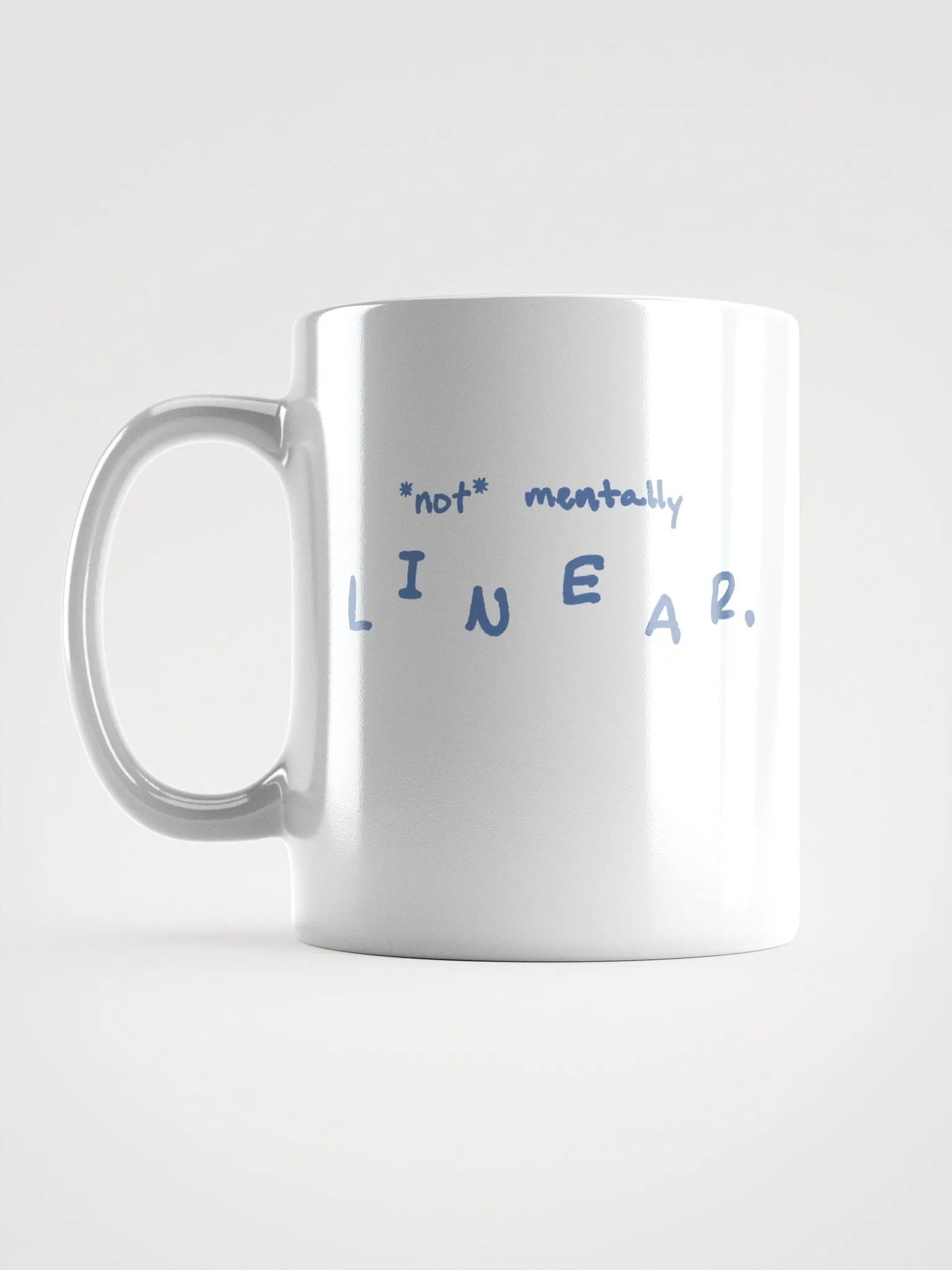 *not* mentally linear (teal design) mug product image (11)